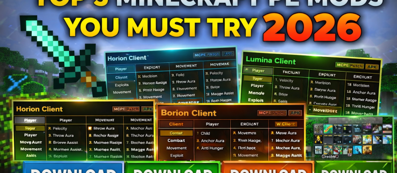 Top 5 Minecraft PE Mods You Must Try in 2026